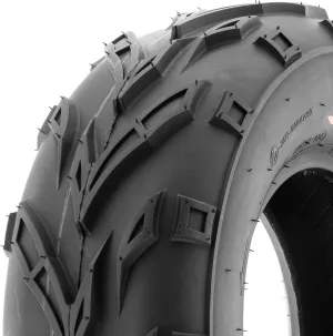 SunF 19x7-8 ATV UTV Off-Road Tires, 19x7x8 Mini Bike Tires 6Ply Tubeless A004, Pack of 1