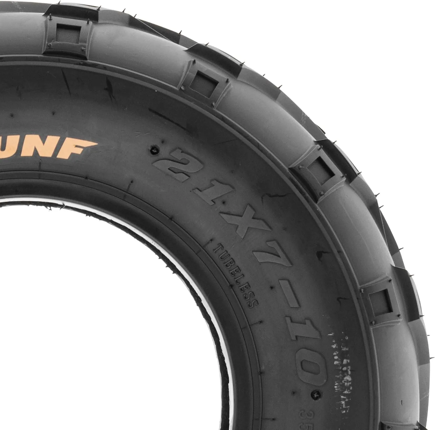 SunF 19x7-8 ATV UTV Off-Road Tires, 19x7x8 Mini Bike Tires 6Ply Tubeless A004, Pack of 1