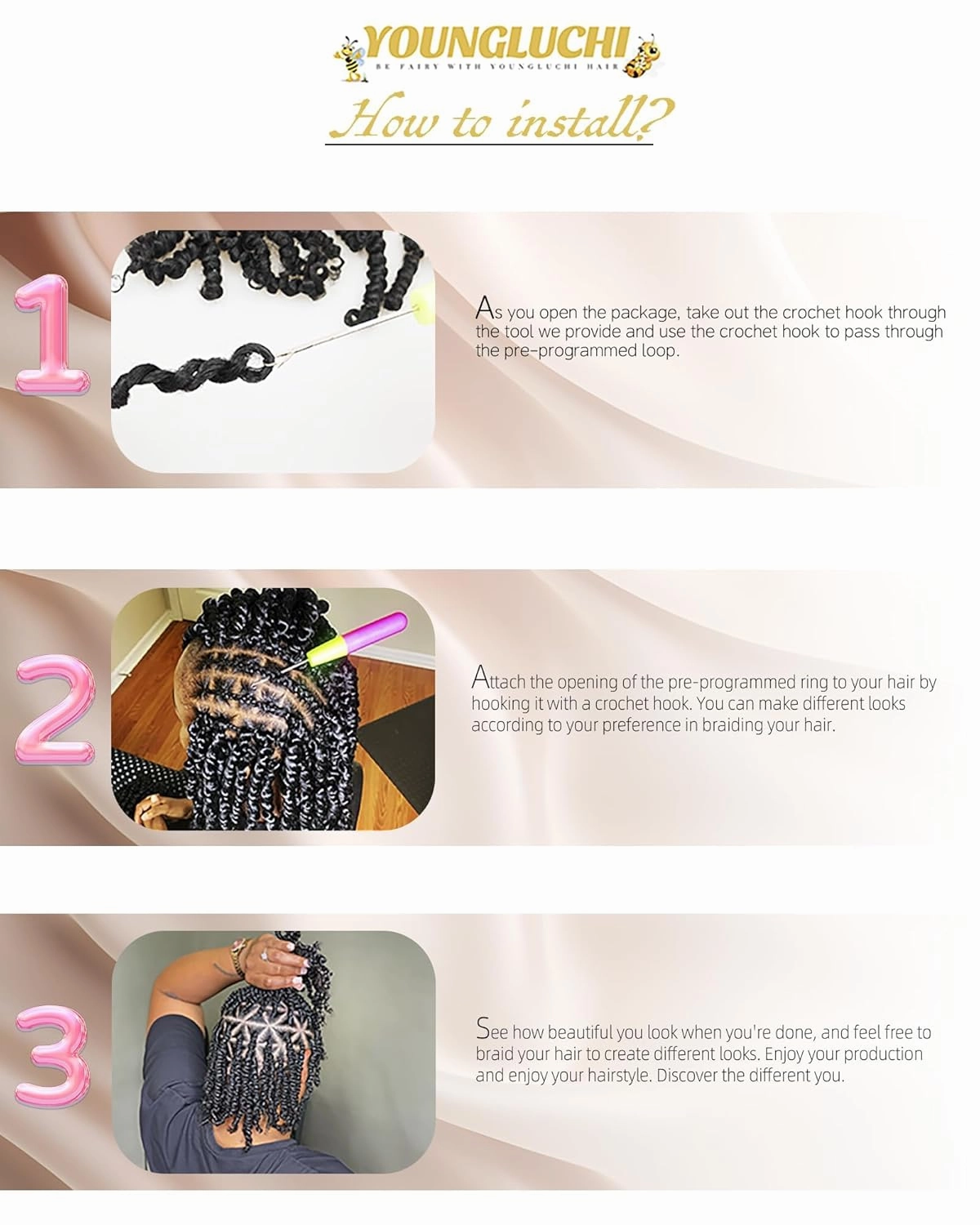 Super Short Passion Twist Crochet Hair for Black Women and Kids-4 Inch 7 Packs Natural Black Pre Looped Pretwisted Passion Twist Hair,Bob Spring Kinky Twist Bohemian Curl(4"-7P,1B#)