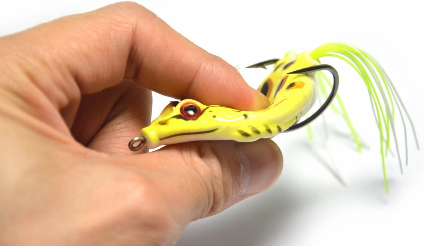 Supertrip Topwater Frog Crankbait Tackle Crank Bait Bass Soft Swimbait Lures Crankbaits Baits Hard Bait Fishing Lures(Multicolors)