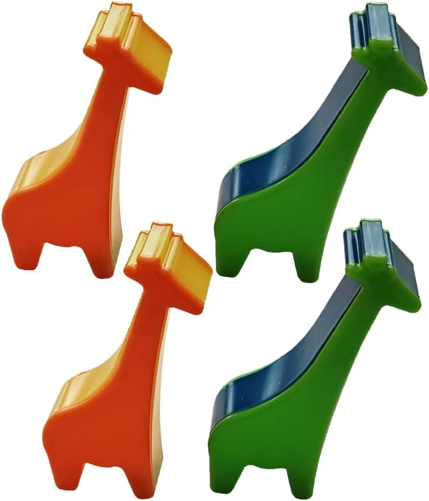 SUPVOX 4pcs Giraffe Shaped Maracas Kids Hand Percussion Instruments for Party Favors Classroom Prize Children Birthday Christmas