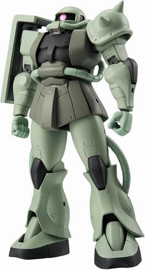 TAMASHII NATIONS Robot Spirits Mobile Suit Gundam MS-06 Mass Production Zaku Ver. A.N.I.M.E. (Resale Version), Approx. 4.9 inches (125 mm), PVC & ABS Pre-Painted Action Figure