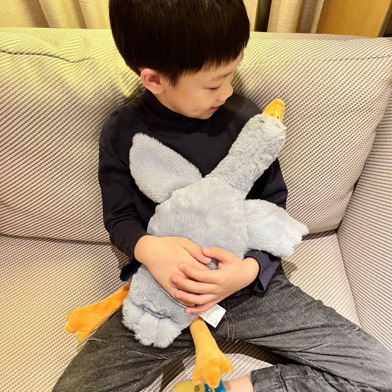 Tanha Small Goose Stuffed Animal，3 Pack 20 Inch Goose Plush Pillow Toy, Cute Goose Stuffed Animal Duck Plush Pillow
