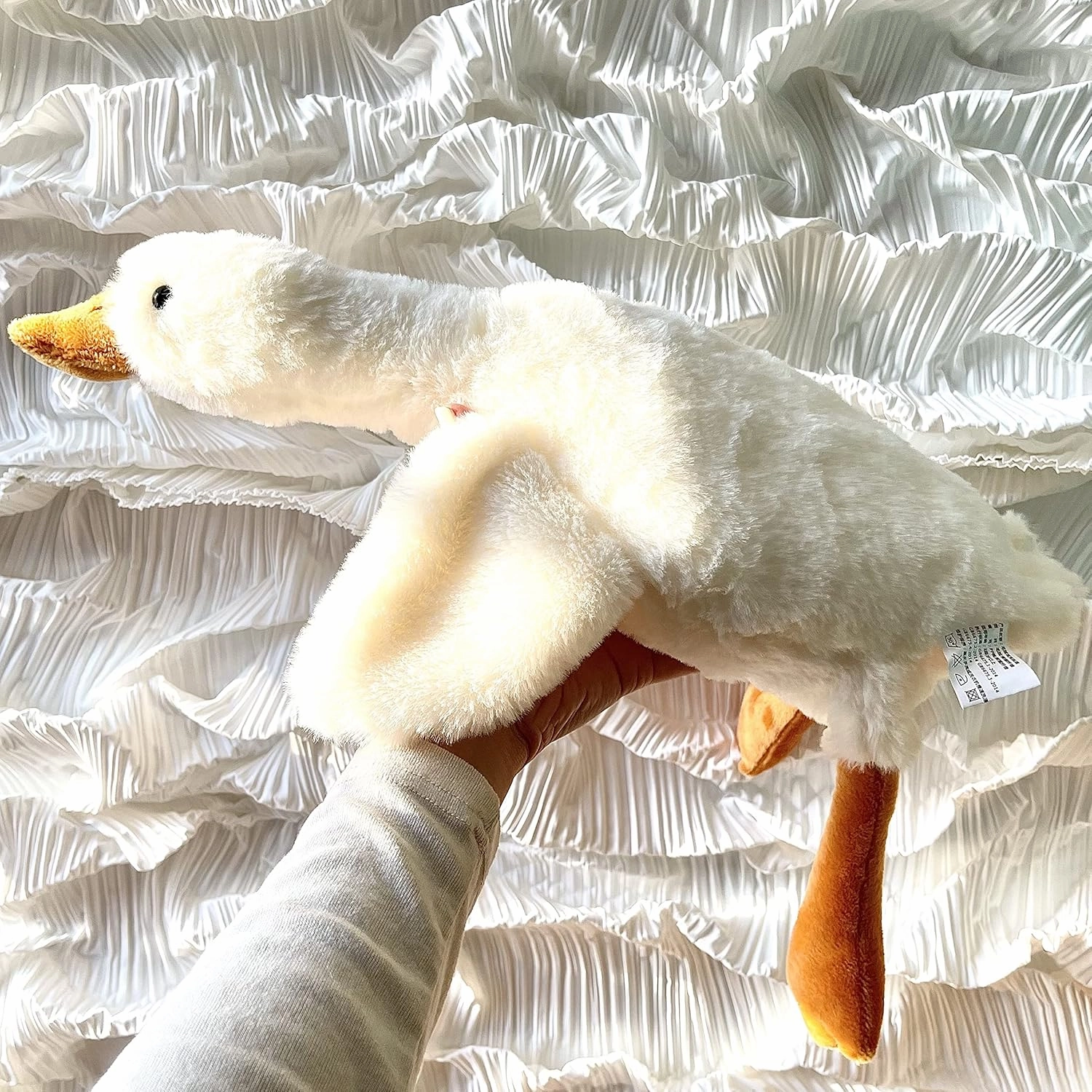 Tanha Small Goose Stuffed Animal，3 Pack 20 Inch Goose Plush Pillow Toy, Cute Goose Stuffed Animal Duck Plush Pillow