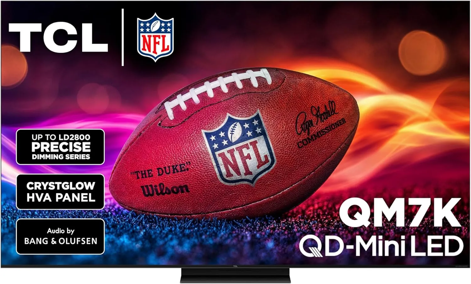 TCL 55-Inch QM7K QLED 4K Smart QD-Mini LED TV with Google TV (55QM7K, 2025 Model) Dolby Vision IQ, Dolby Atmos, HDR, Game Accelerator up to 240Hz, Voice Remote, Works with Alexa, Streaming Television