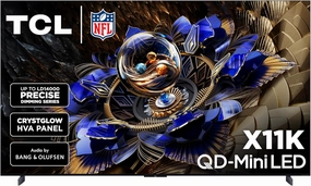 TCL 85-Inch X11K Series QLED 4K Smart QD-Mini LED TV with Google TV (2025 Model) Halo Control System, LD14000 Precise Dimming Series, HDR 6500 Nits Peak, Audio by Bang & Olufsen, 144Hz Refresh Rate