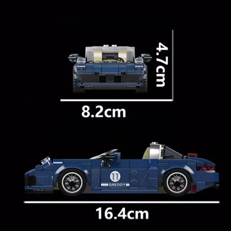 Tech Mini Porsche 911 Targa Speed Champions Bricks Toy