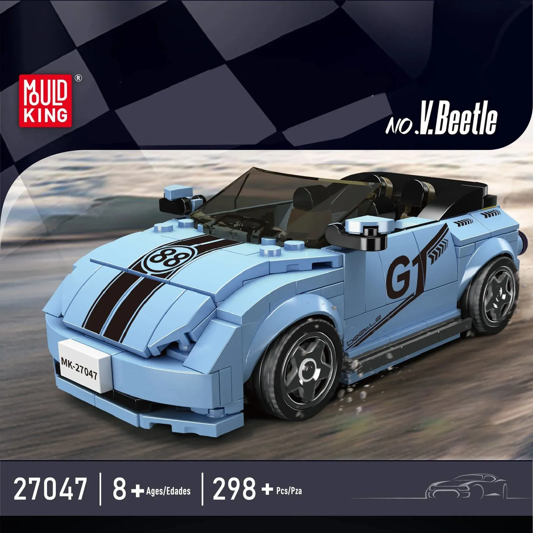 Tech Mini V Beetle Speed Champions Car Bricks Toy