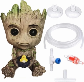 TEEMO Aquarium Groot Air Bubbler Decorations, Air Bubbler Decorations for Fish Tank.(Large Size 3.75'x5.7'x3.5')