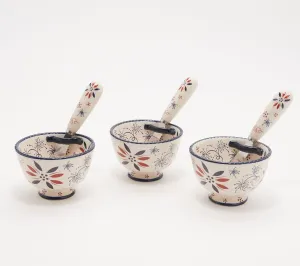Temp-tations by Tara Temp-tations Set-of-3 Ramekins and Dip Spreaders (Classic Firework)