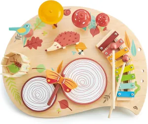 Tender Leaf Toys - Musical Table - A Complete Musical Instrumental Set for Kids Age 3 