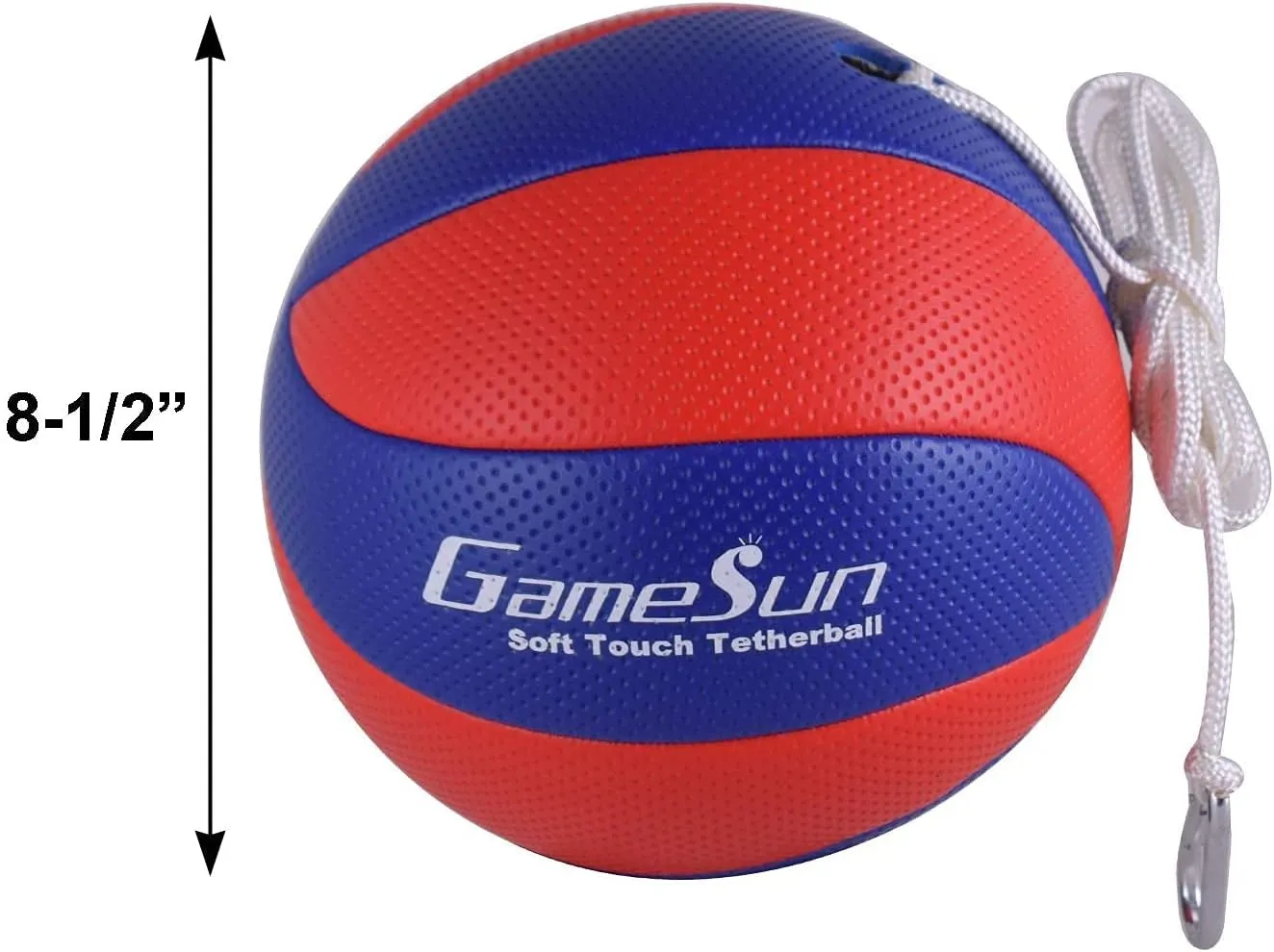 Tetherball and Rope,Full-Size Soft Touch, Portable Tetherballs with Soft Rope - Great Outdoor Game for Kids