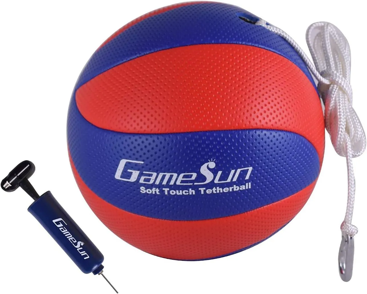 Tetherball and Rope,Full-Size Soft Touch, Portable Tetherballs with Soft Rope - Great Outdoor Game for Kids