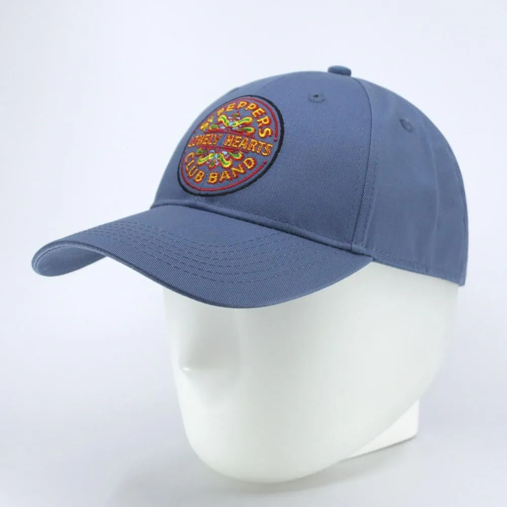 The Beatles Classic Adjustable Baseball Cap Drop T Logo Sgt Pepper Drum Abbey Road
