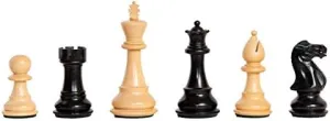 The House of Staunton - The Classic Chess Set - Pieces Only - 3.5" King - Ebonized Boxwood