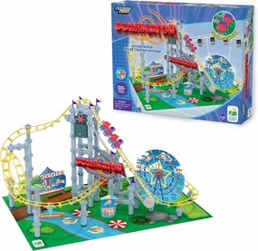 The Learning Journey International Techno Trax Dominator, Action Packed Roller Coaster Building Kit, STEM Gift for Boys and Girls Age 8 , 300  pc Set