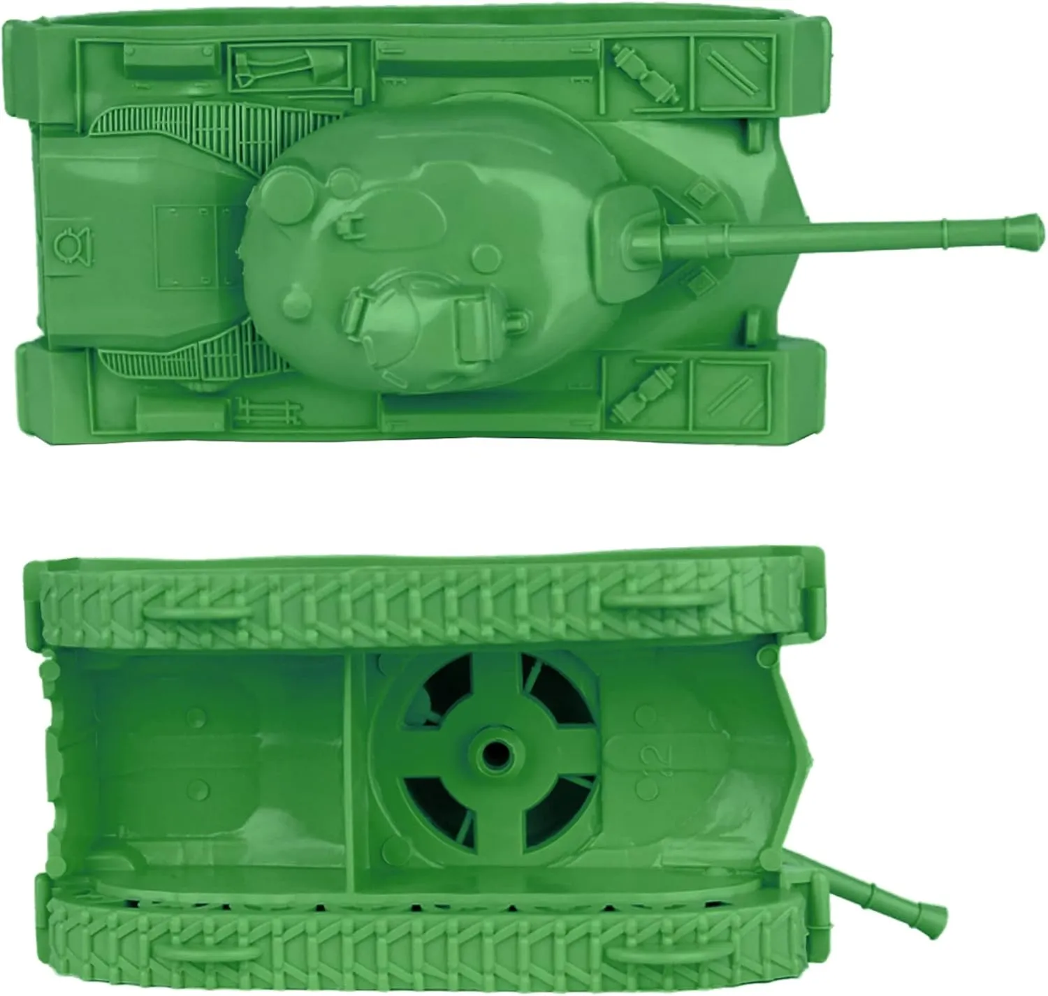 TimMee Toy Tanks for Plastic Army Men - Green WW2 3pc - Made in USA