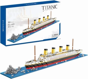 Titanic Architecture Set Micro Building Blocks Model Kit for Adults, Teens and Kids Age of 14  1872 Pieces
