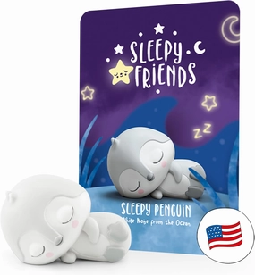 Tonies Sleepy Friends: White Noise from The Ocean Audio Toy Figurine Featuring Sleepy Penguin