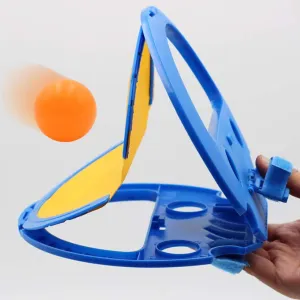 Toss and Catch Ball Set, 21x20cm ABS Children Toss and Catch Game Outdoor Hand Ball Game Toss and Catch Ball Set with 4 Ball for Kids Develop Hand Eye Coordination Skills