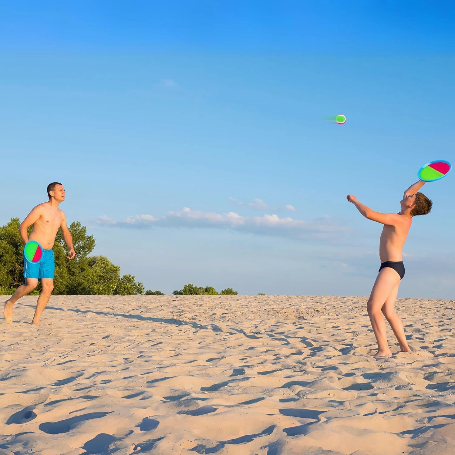 Toss and Catch Ball Set Beach Pool Toys for Kids Toddler Classic Outdoor Yard Camping Games Toys for 3 4 5 6 7 8 Year Old Boys Girls Birthday Gift