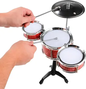 Toy Mini Drum Set - Percussion Set - Instrument for Kids Functional Musical Toy