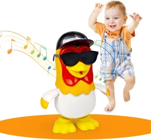 TOYMAKER La Granja de Zenon Black Hats Bartolito Chicken Baby Toys Dancing Toddlers Toys，Music Kids Interactive Early Learning Educational for 1 2 3 4 Year Old Boys Girls Birthday and Christmas