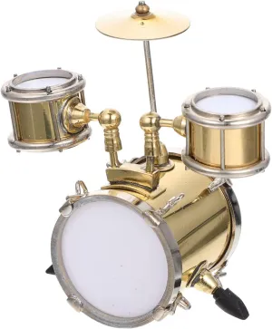 Toyvian 1set Miniature Musical Instrument Model Toy for Boy Girl Handmade Drum Decor for Parties and Educational Play Develops Musical Creativity and Potential