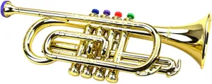 Toyvian Simulation Trumpet Toy for Boy Girl Lightweight Musical Instrument for Stage Performance Play Design for Boys and Girls Engaging Music Plaything