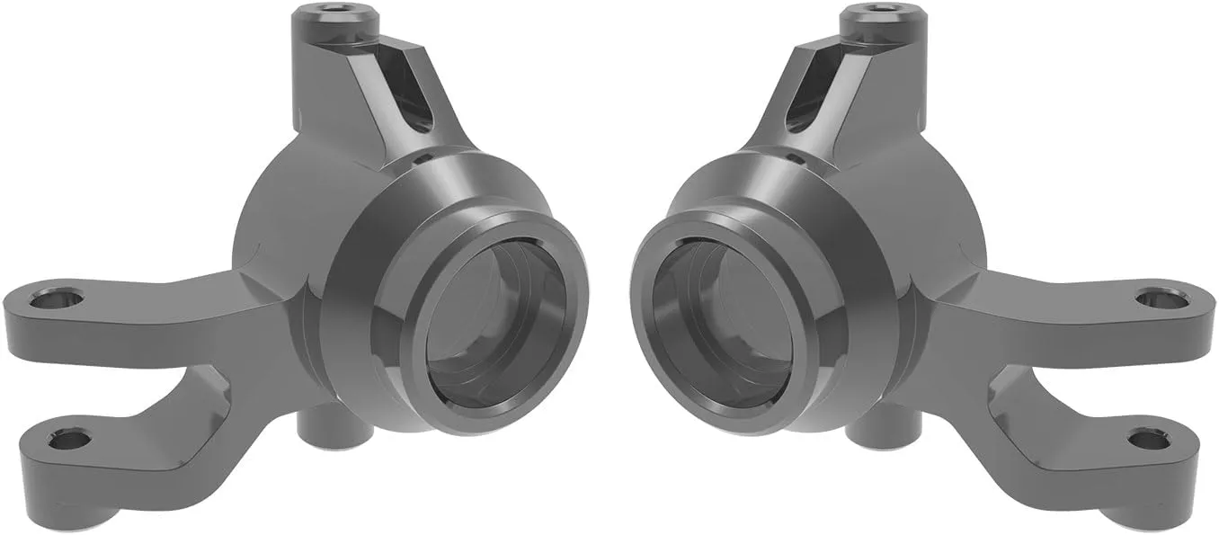 Traxxas 10734-GRAY - Mini Maxx Aluminum Steering Blocks, L&R, Gray