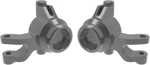 Traxxas 10734-GRAY - Mini Maxx Aluminum Steering Blocks, L&R, Gray