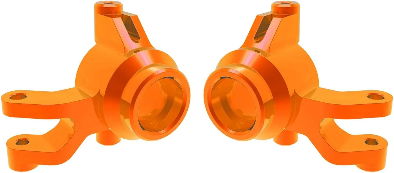 Traxxas 10734-ORNG - Mini Maxx Aluminum Steering Blocks, L&R, Orange