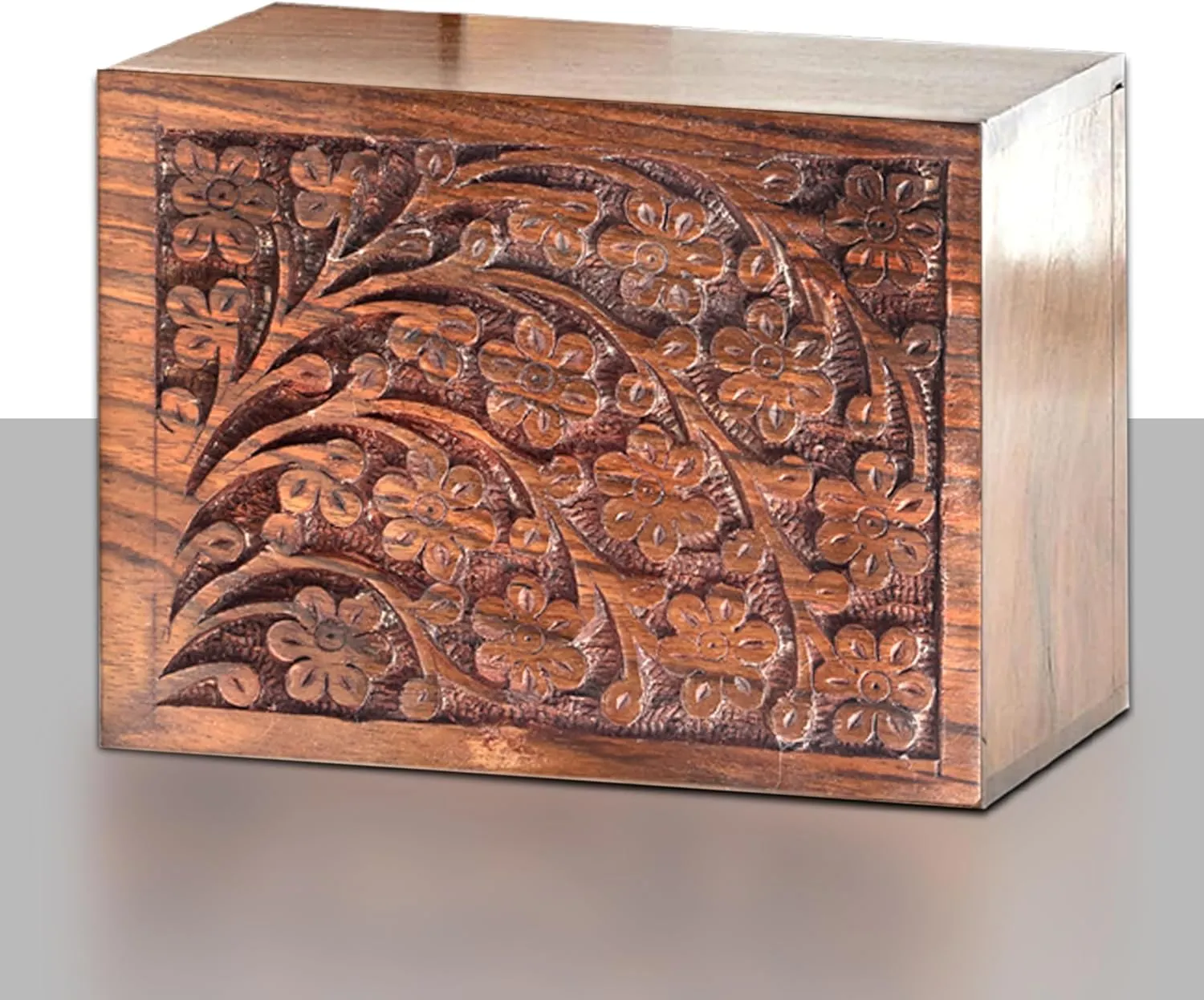Tree of Life Wooden Keepsake Urn - Extra Small Fits 10 lbs Cremation Urns for Human Pet Ashes - Meaningful Memorial Adult Woo Box