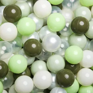 TRENDPLAY Plastic Balls for Ball Pits, Pack of 100 Hollow Balls, Perfect for Toddler Baby Pools,Party Decoration, 2.2 Inch 2.4 Inch 2.75 Inch
