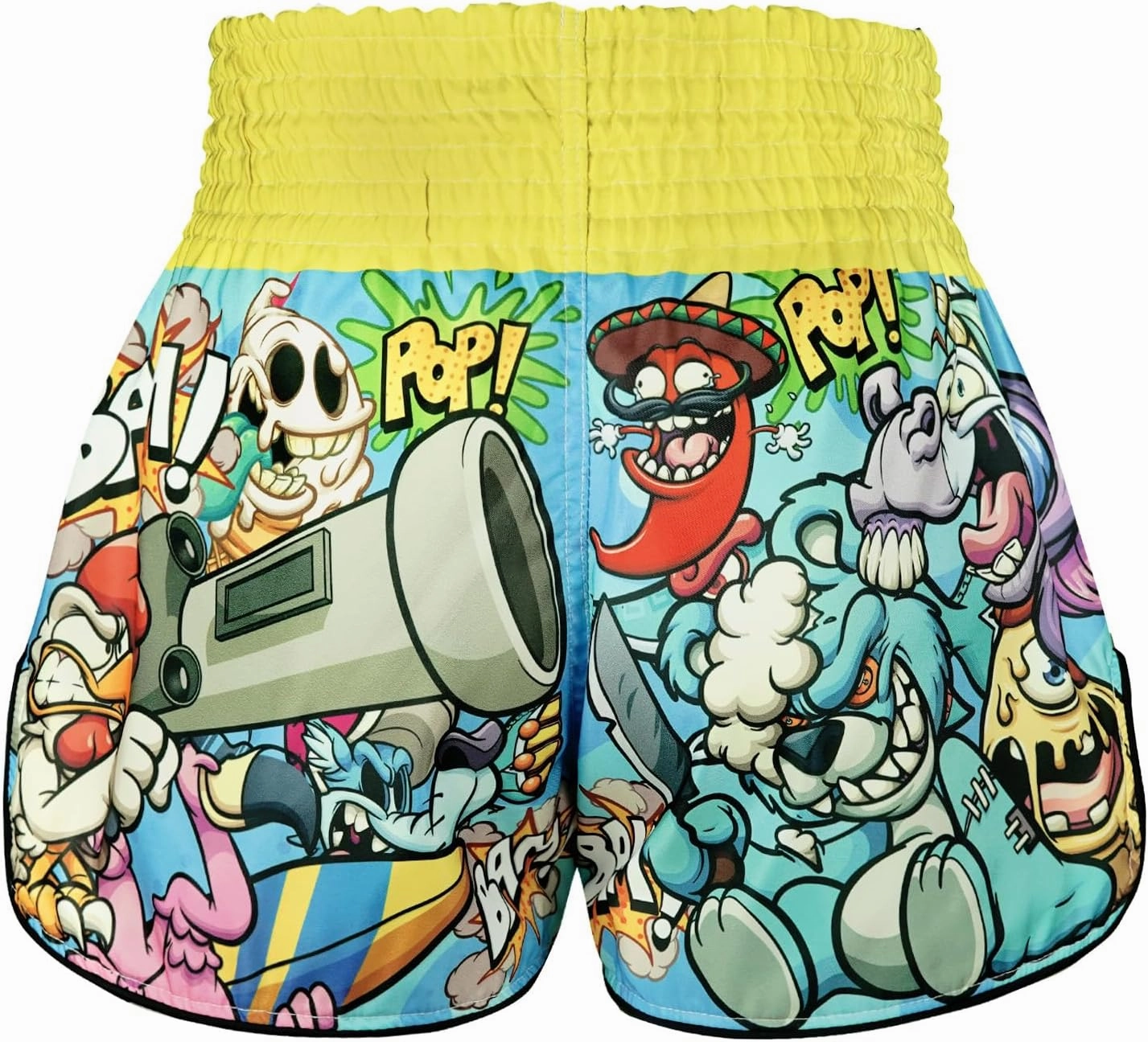Tuff Sport Muay Thai Boxing Shorts Retro Styles Classic Slim Cut MMA Kickboxing Workout Set Clothing Training