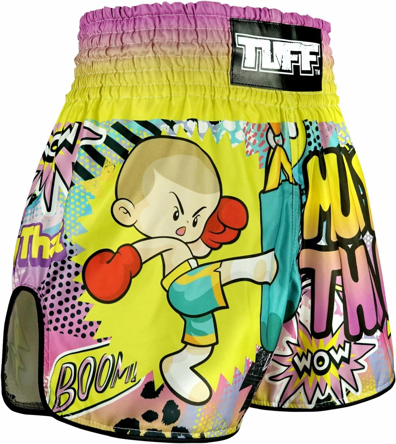 Tuff Sport Muay Thai Boxing Shorts Retro Styles Classic Slim Cut MMA Kickboxing Workout Set Clothing Training