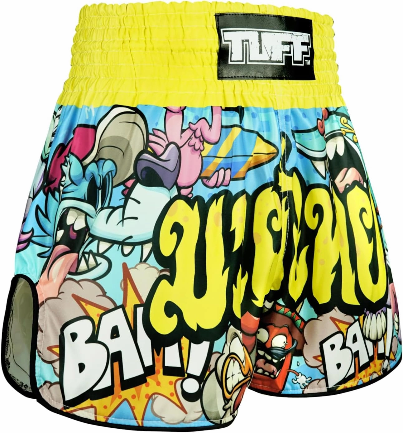Tuff Sport Muay Thai Boxing Shorts Retro Styles Classic Slim Cut MMA Kickboxing Workout Set Clothing Training