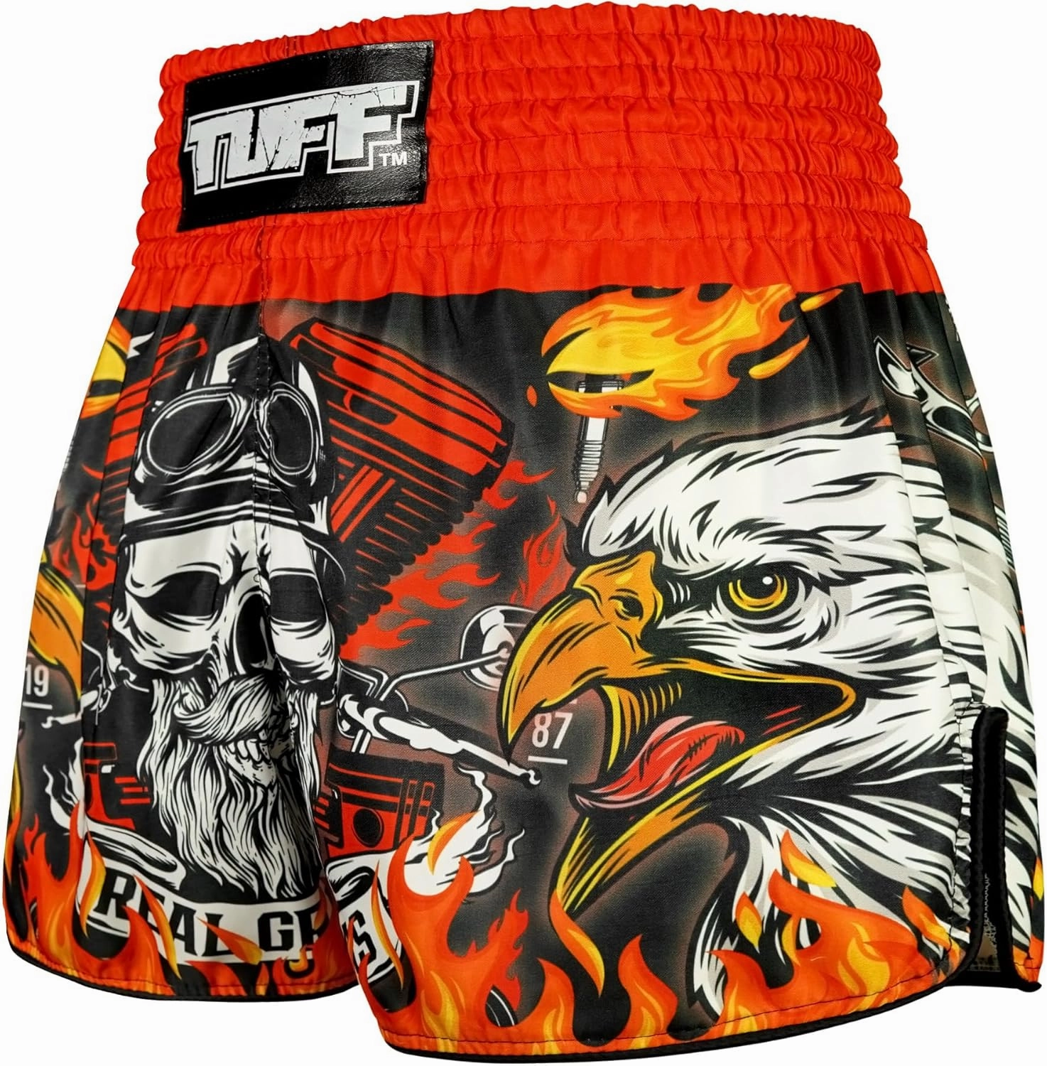 Tuff Sport Muay Thai Boxing Shorts, Retro Styles, Classic Slim Cut, MMA, Kickboxing, Workout Set
