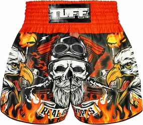 Tuff Sport Muay Thai Boxing Shorts, Retro Styles, Classic Slim Cut, MMA, Kickboxing, Workout Set