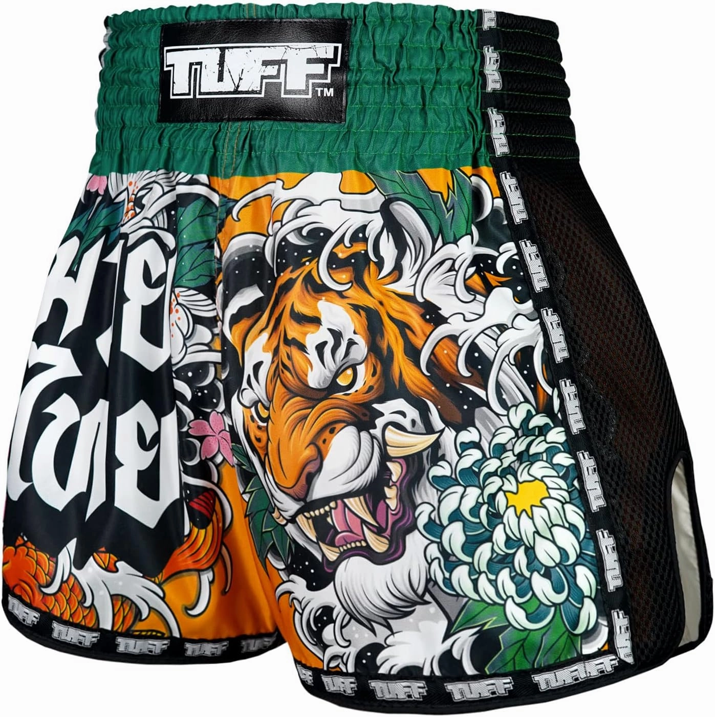 Tuff Sport Retro Muay Thai Shorts Boxing Shorts Classic Slim Cut MMA Kickboxing Workout Set Clothing Training