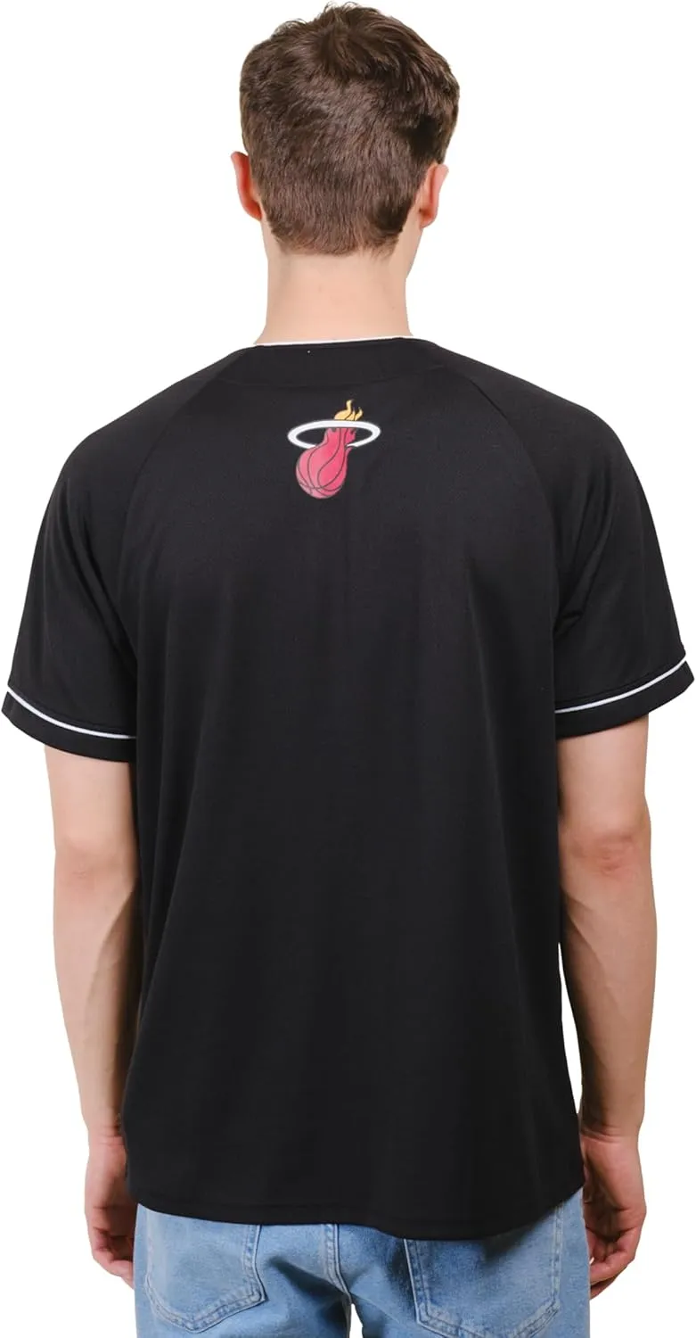 Ultra Game Men's NBA Official Super Soft Button Down Baseball Shirt