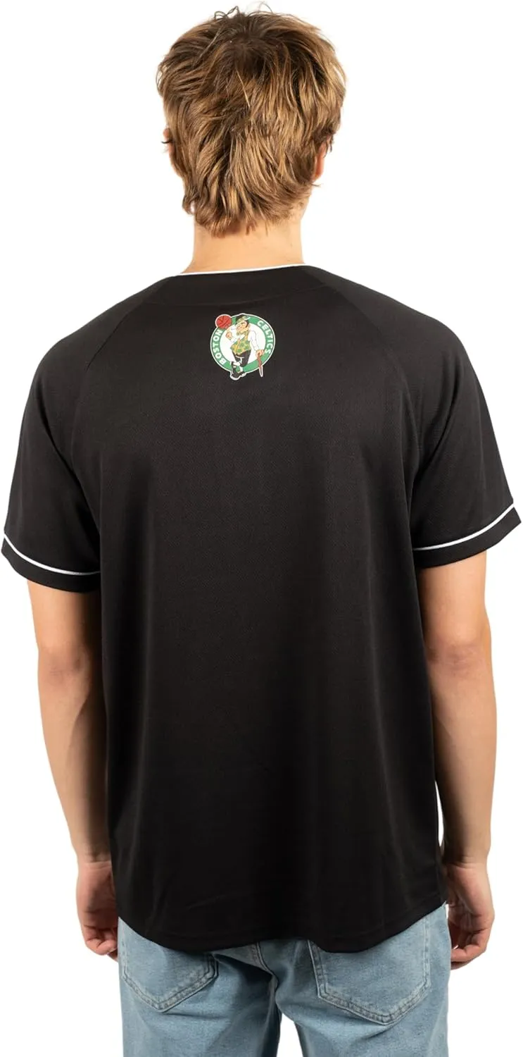 Ultra Game Men's NBA Official Super Soft Button Down Baseball Shirt