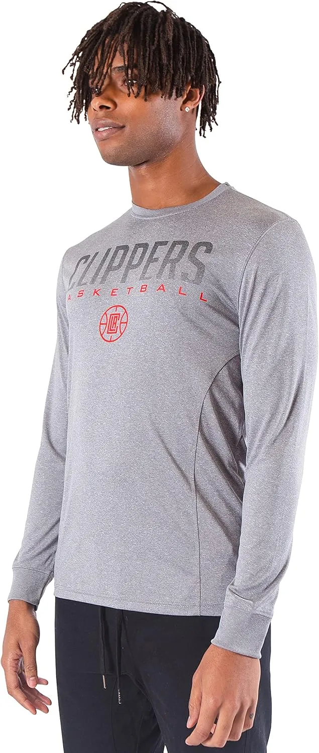 Ultra Game Men's NBA Official Super Soft Long Sleeve T-Shirt