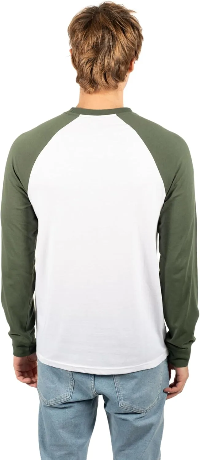 Ultra Game Men's NBA Official Super Soft Raglan Baseball T-Shirt