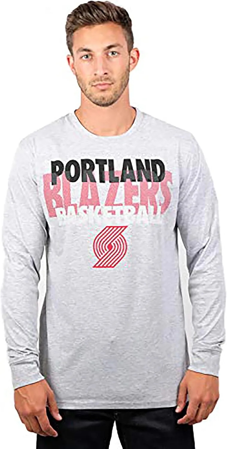 Ultra Game Men's NBA Official Super Soft Supreme Long Sleeve T-Shirt