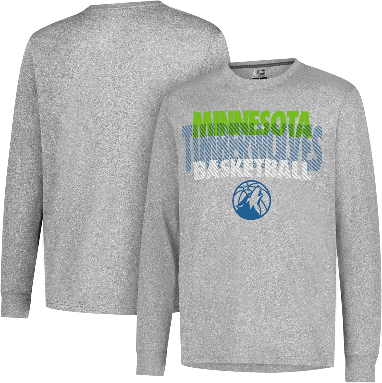 Ultra Game Men's NBA Official Super Soft Supreme Long Sleeve T-Shirt
