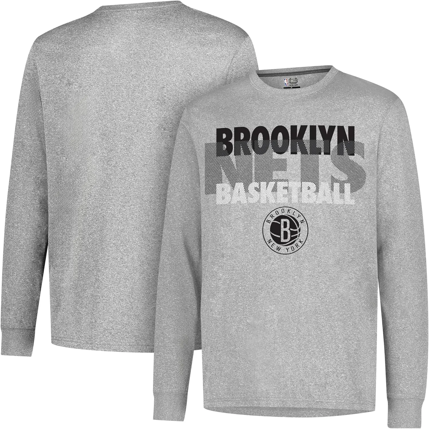 Ultra Game Men's NBA Official Super Soft Supreme Long Sleeve T-Shirt