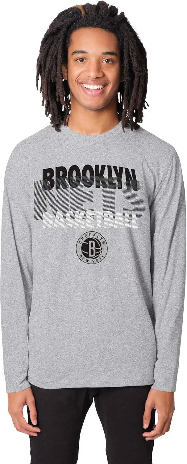 Ultra Game Men's NBA Official Super Soft Supreme Long Sleeve T-Shirt