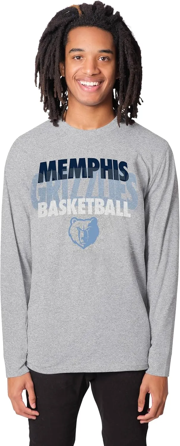 Ultra Game Men's NBA Official Super Soft Supreme Long Sleeve T-Shirt