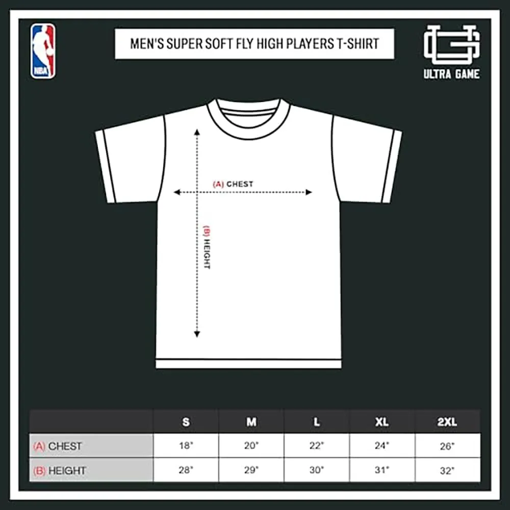 Ultra Game NBA Official Men's Super Soft Fly High Players T-Shirt